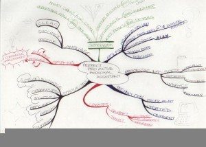 Perfect Personal Assistant map by Rebecca Using Tony Buzan Mind Mapping Techniques